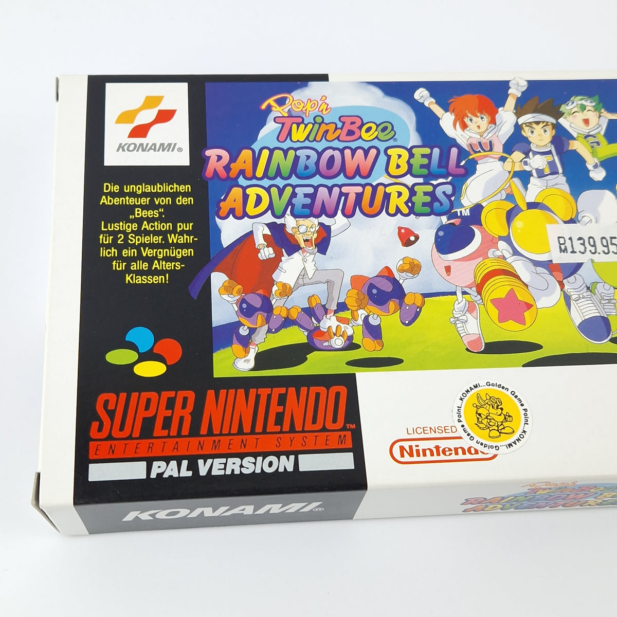 Super Nintendo Spiel – Popn TwinBee Rainbow Bell (OVP PAL)