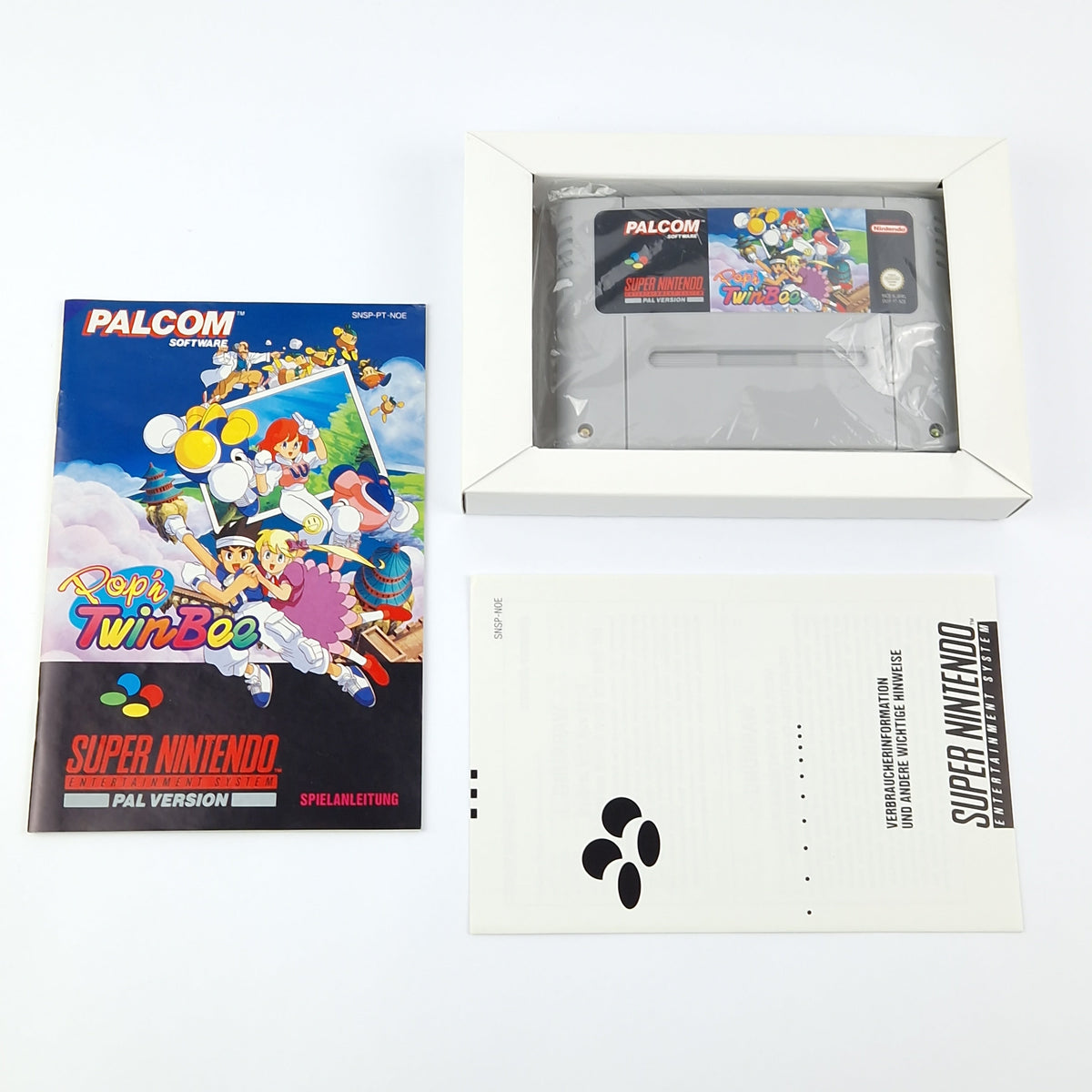 Super Nintendo Spiel – Popn TwinBee nahezu neuwertig OVP