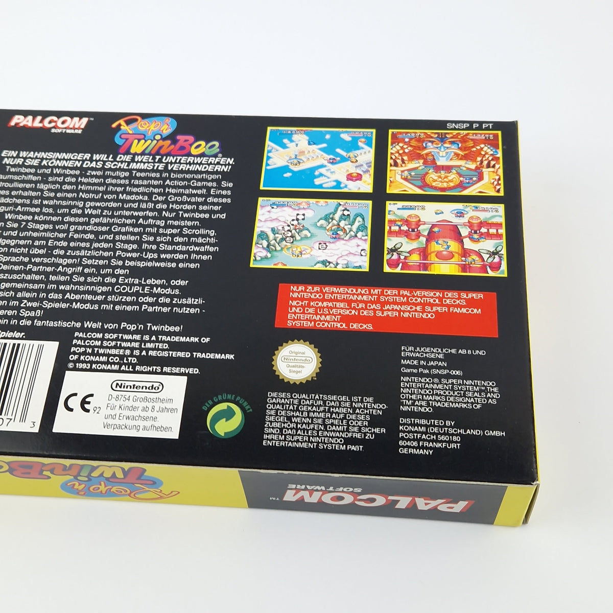 Super Nintendo Spiel – Popn TwinBee nahezu neuwertig OVP