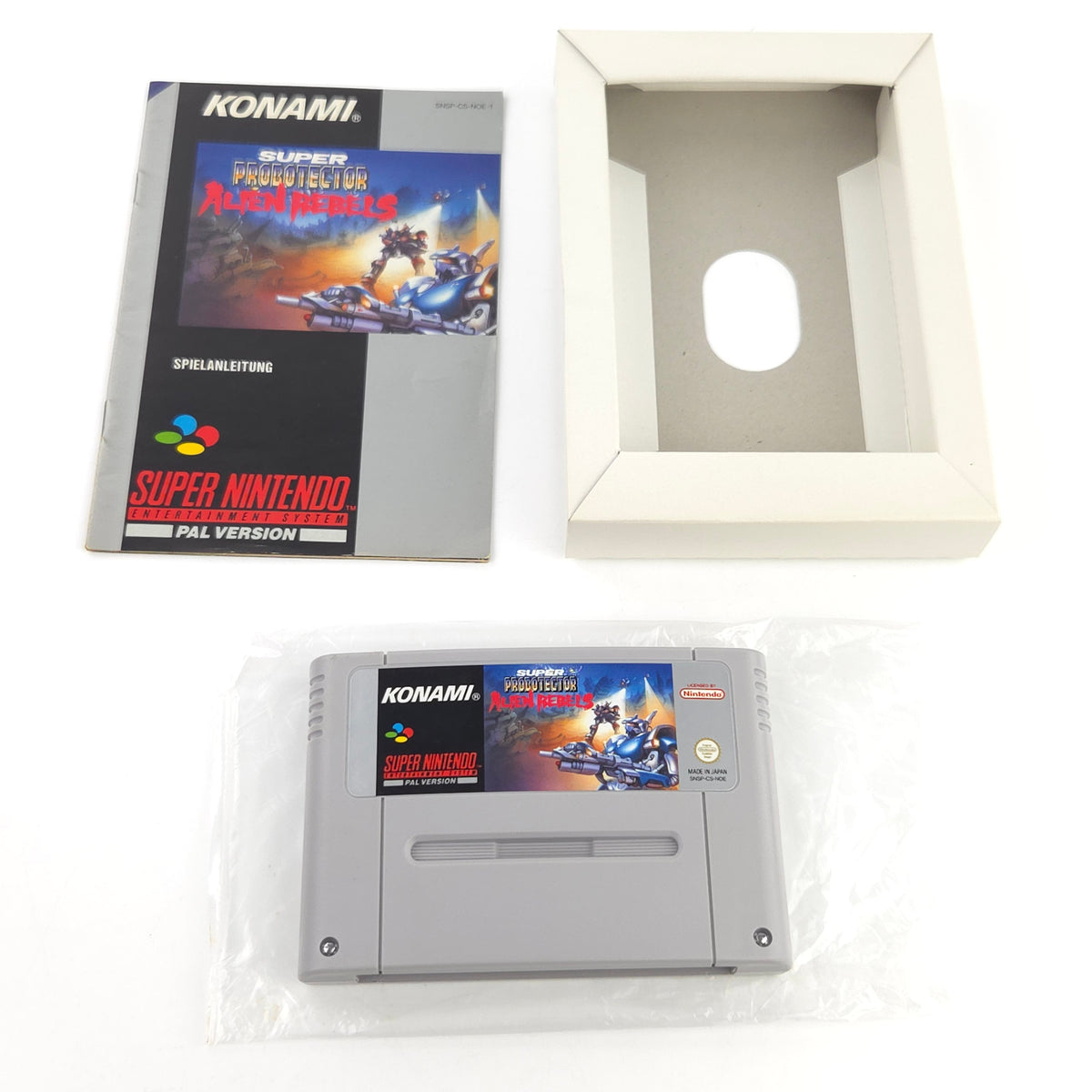 Super Nintendo Spiel Super Probotector OVP PAL DE