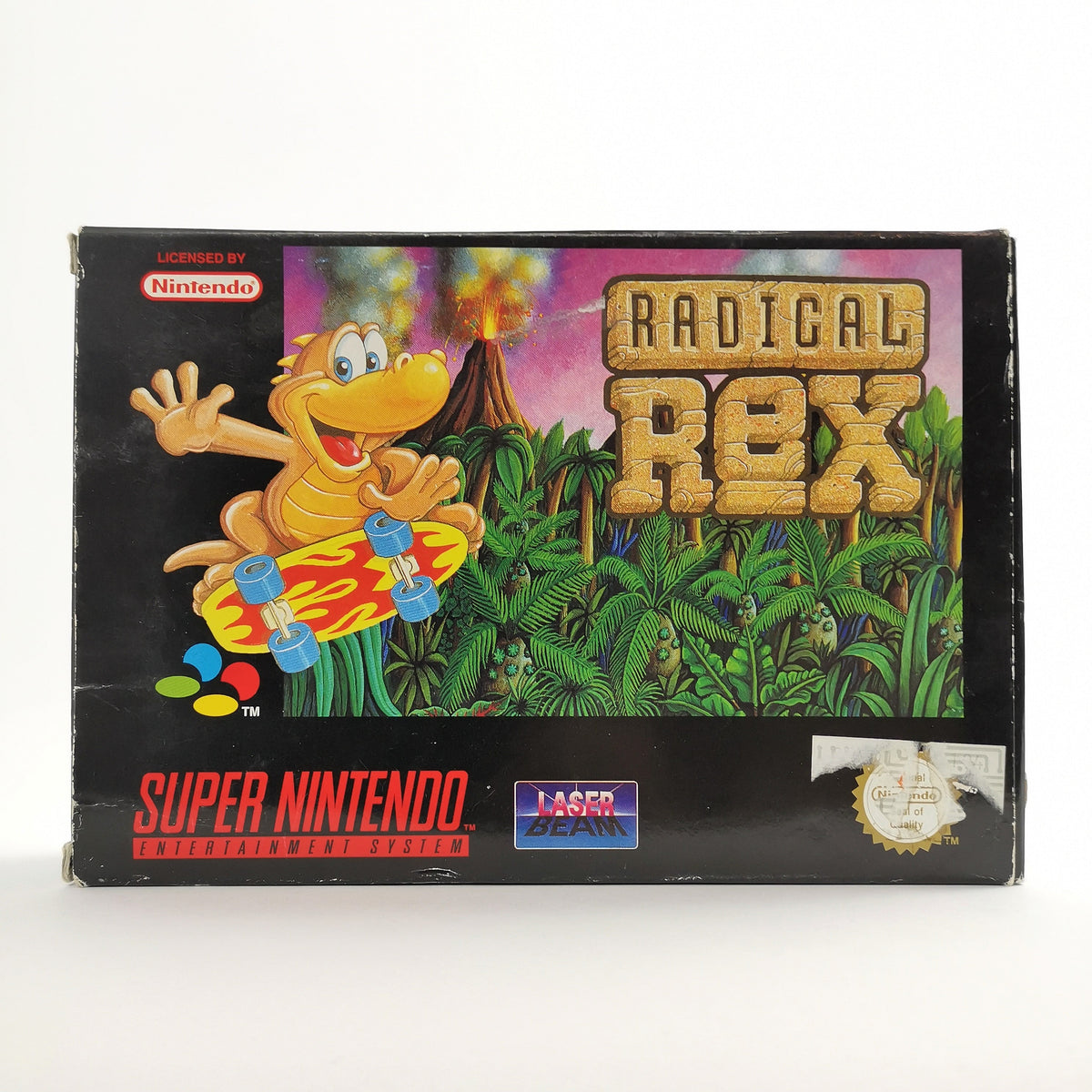 Super Nintendo Spiel – Radical Rex OVP PAL EUR CIB