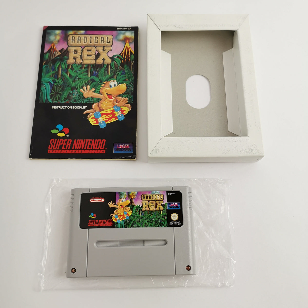Super Nintendo Spiel – Radical Rex OVP PAL EUR CIB