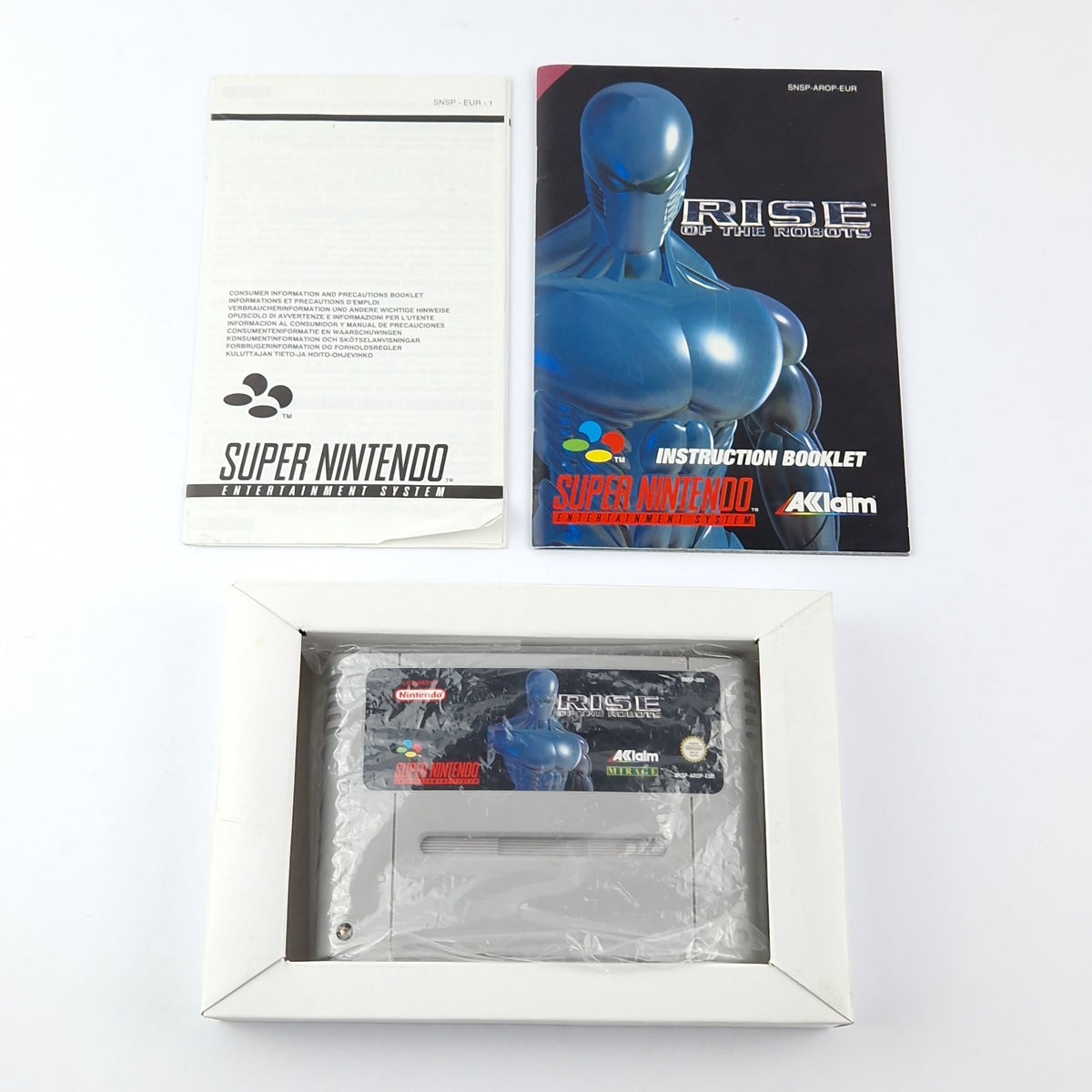 Super Nintendo Spiel – Rise of the Robots OVP SNES PAL