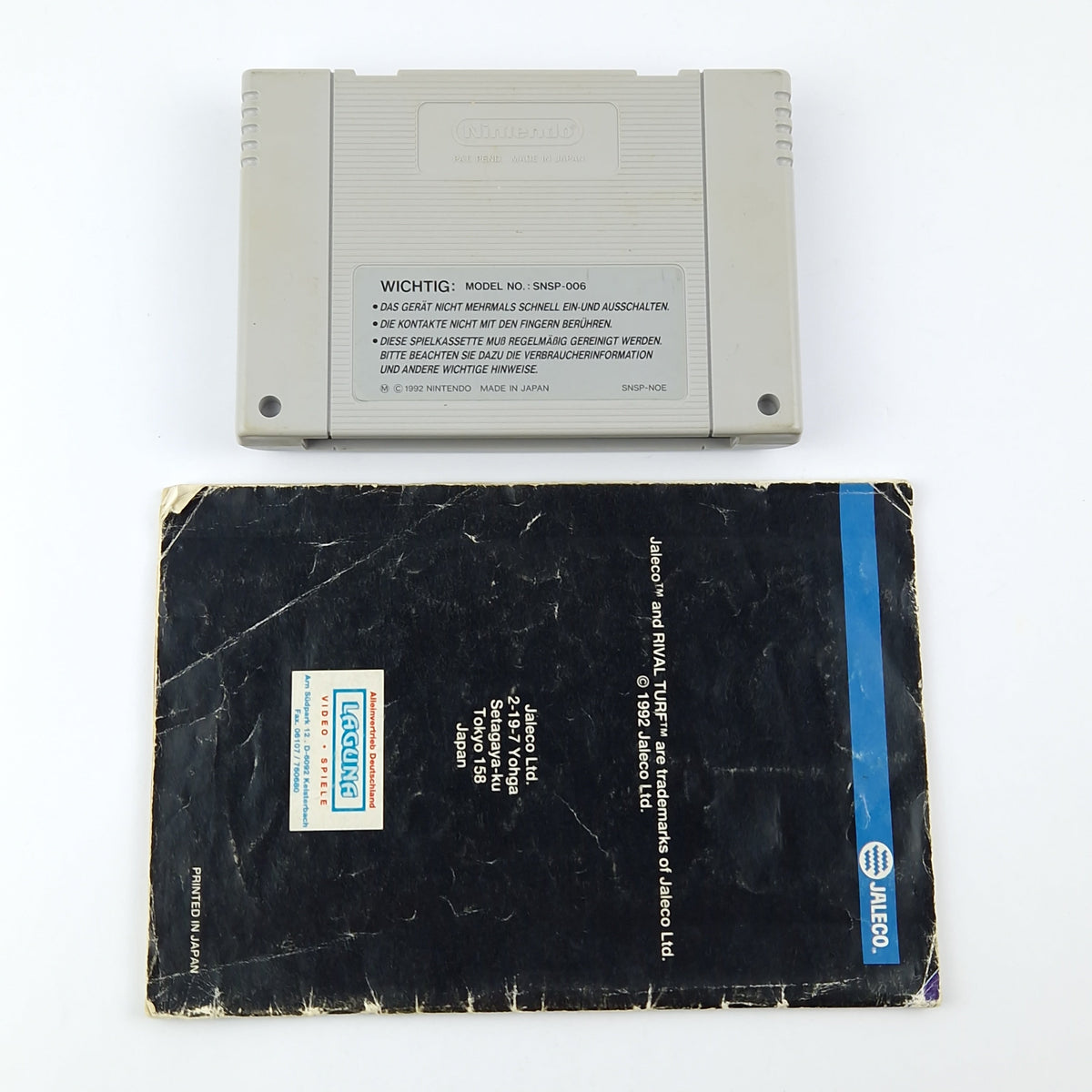 Super Nintendo Spiel – Rival Turf Modul mit Anleitung SNES