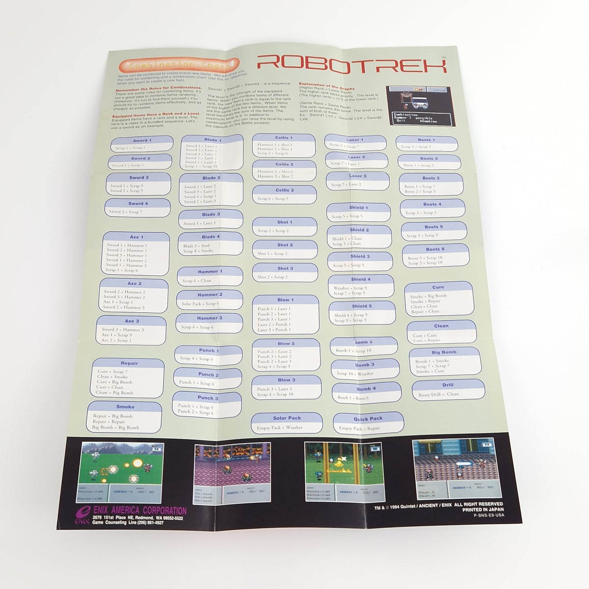 Super Nintendo Spiel – Robotrek OVP NTSC-U/C USA SNES