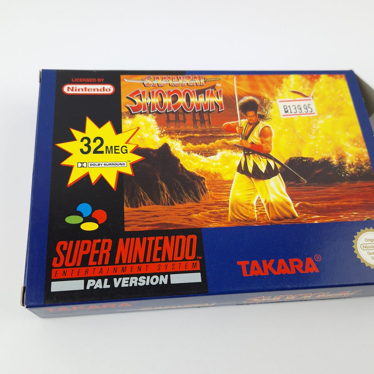 Super Nintendo Spiel – Samurai Shodown OVP PAL CIB SNES