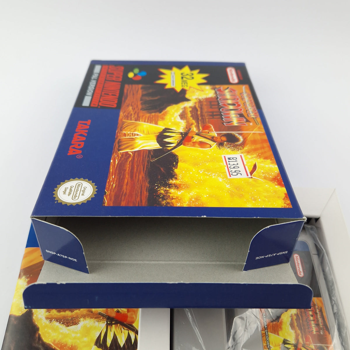 Super Nintendo Spiel – Samurai Shodown OVP PAL CIB SNES