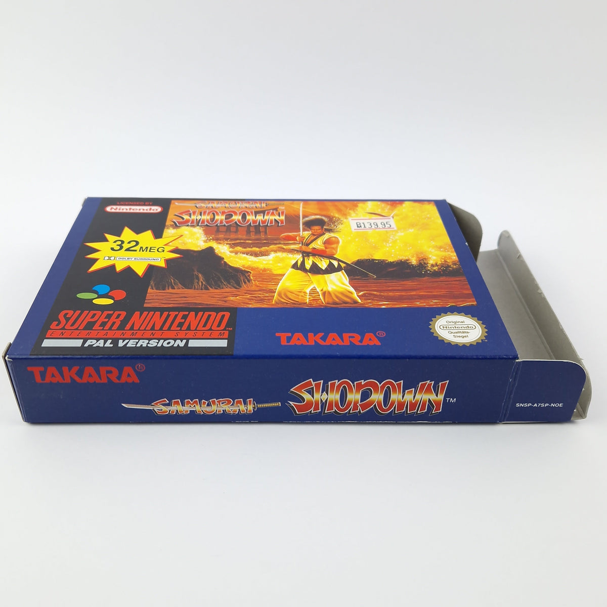 Super Nintendo Spiel – Samurai Shodown OVP PAL CIB SNES
