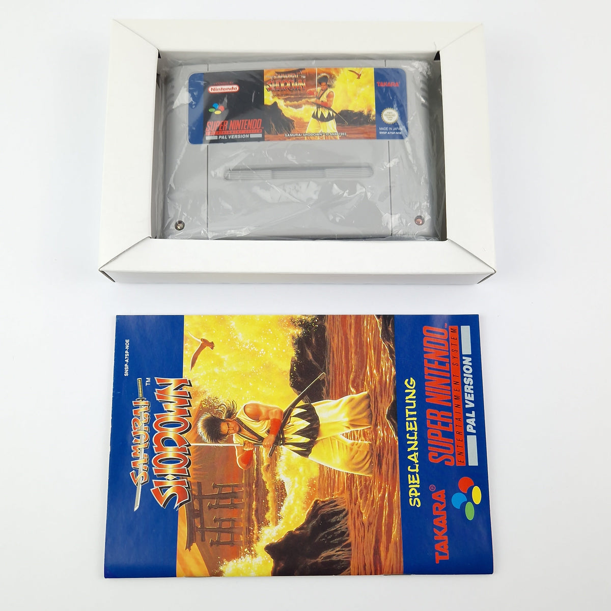 Super Nintendo Spiel – Samurai Shodown OVP PAL CIB SNES