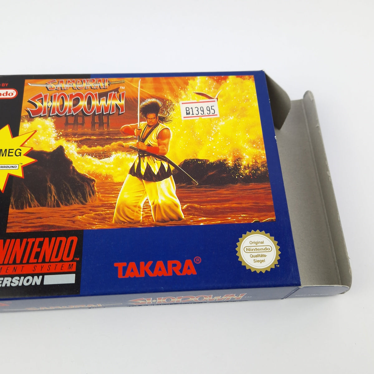 Super Nintendo Spiel – Samurai Shodown OVP PAL CIB SNES