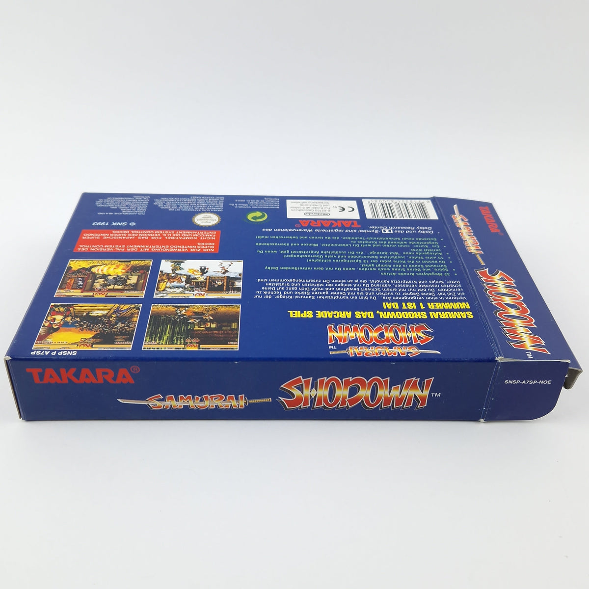 Super Nintendo Spiel – Samurai Shodown OVP PAL CIB SNES