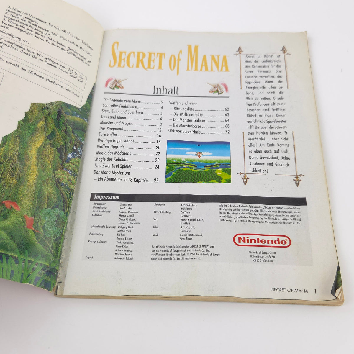 Super Nintendo Spiel – Secret of Mana Big Box OVP PAL