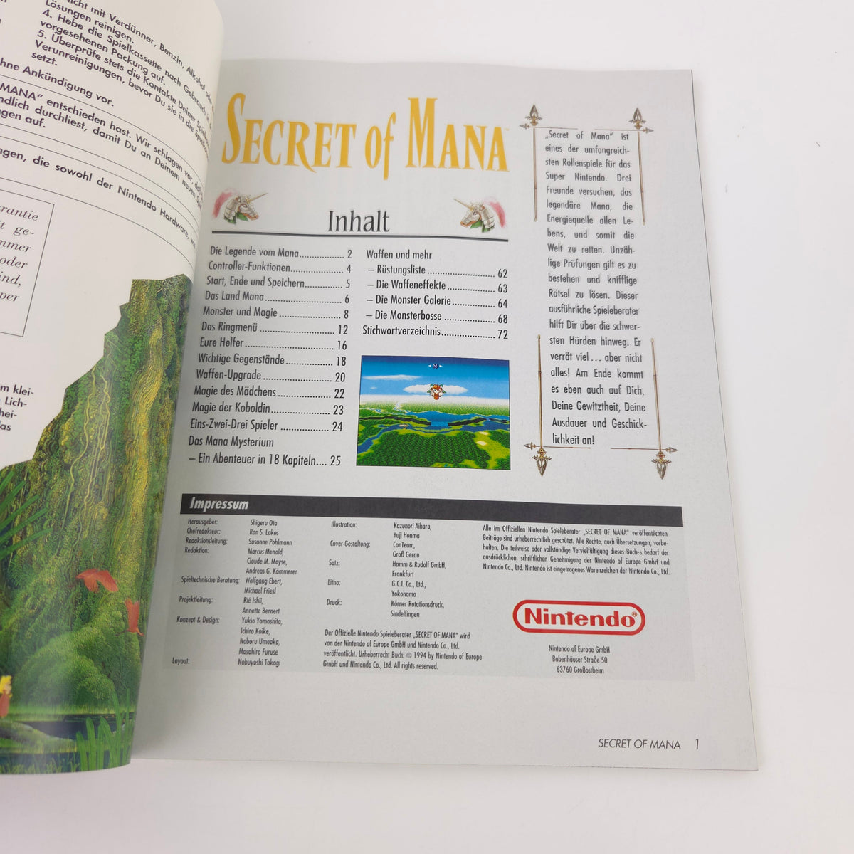 Super Nintendo Spiel – Secret of Mana SNES Big Box OVP PAL