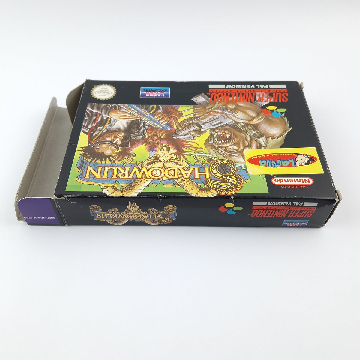 Super Nintendo Spiel – Shadowrun OVP Anleitung SNES PAL
