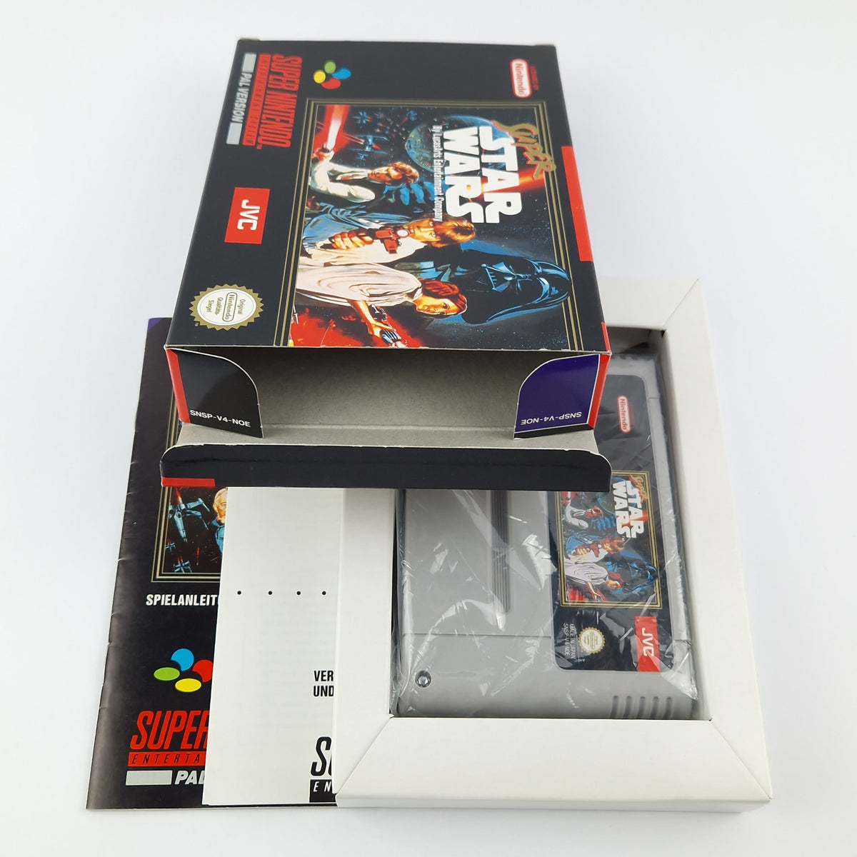 Super Nintendo Spiel – Super Star Wars OVP PAL CIB