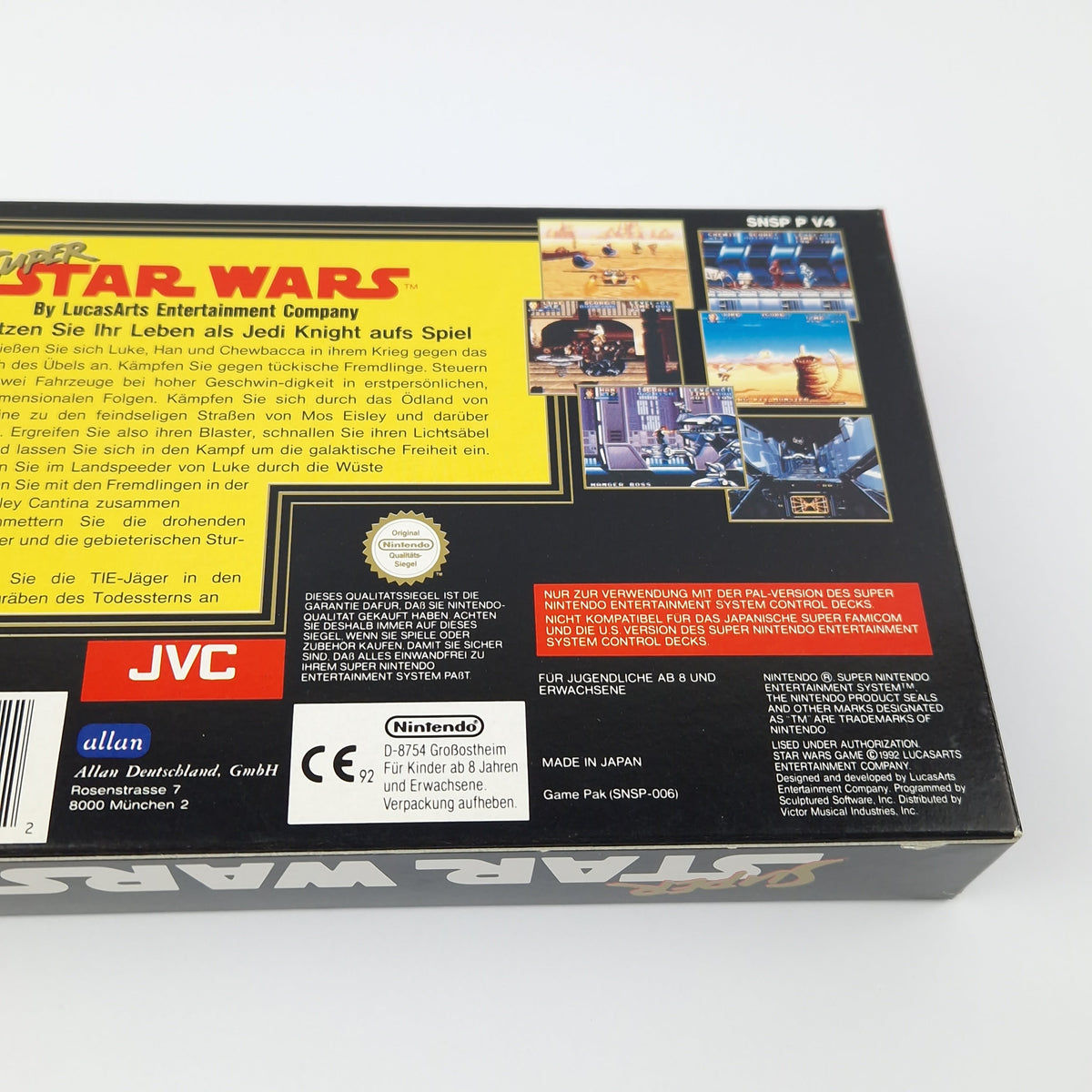 Super Nintendo Spiel – Super Star Wars OVP PAL CIB