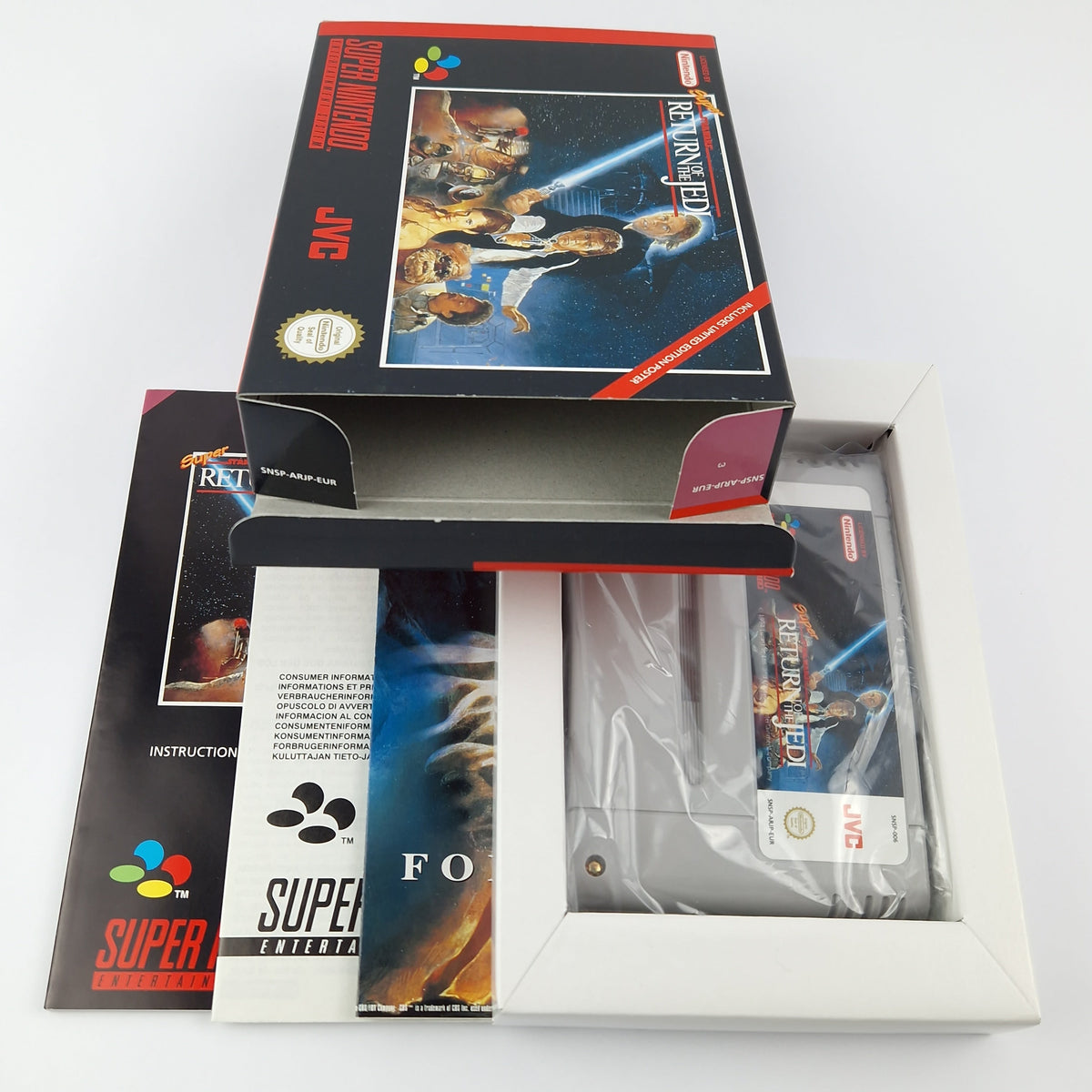 Super Nintendo Spiel – Star Wars Return of the Jedi OVP PAL