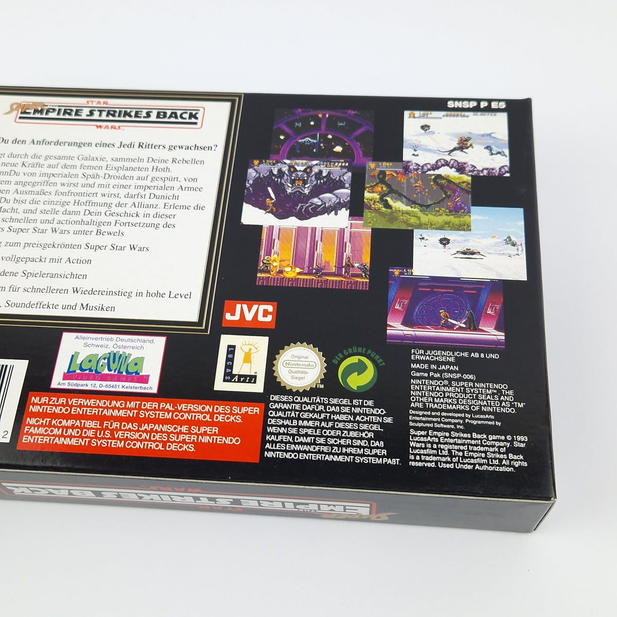 Super Nintendo Spiel – Star Wars Empire Strikes Back OVP PAL