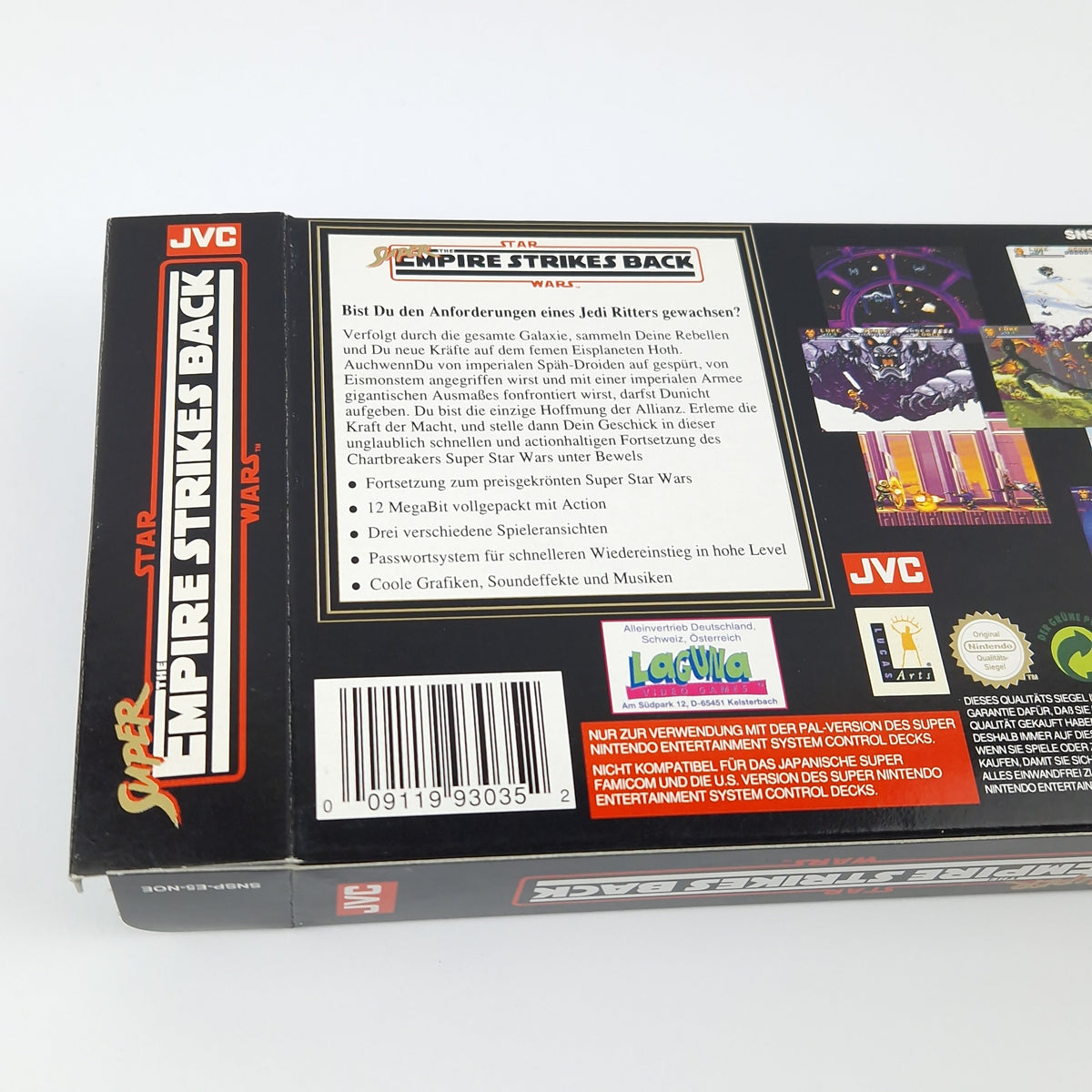 Super Nintendo Spiel – Star Wars Empire Strikes Back OVP PAL