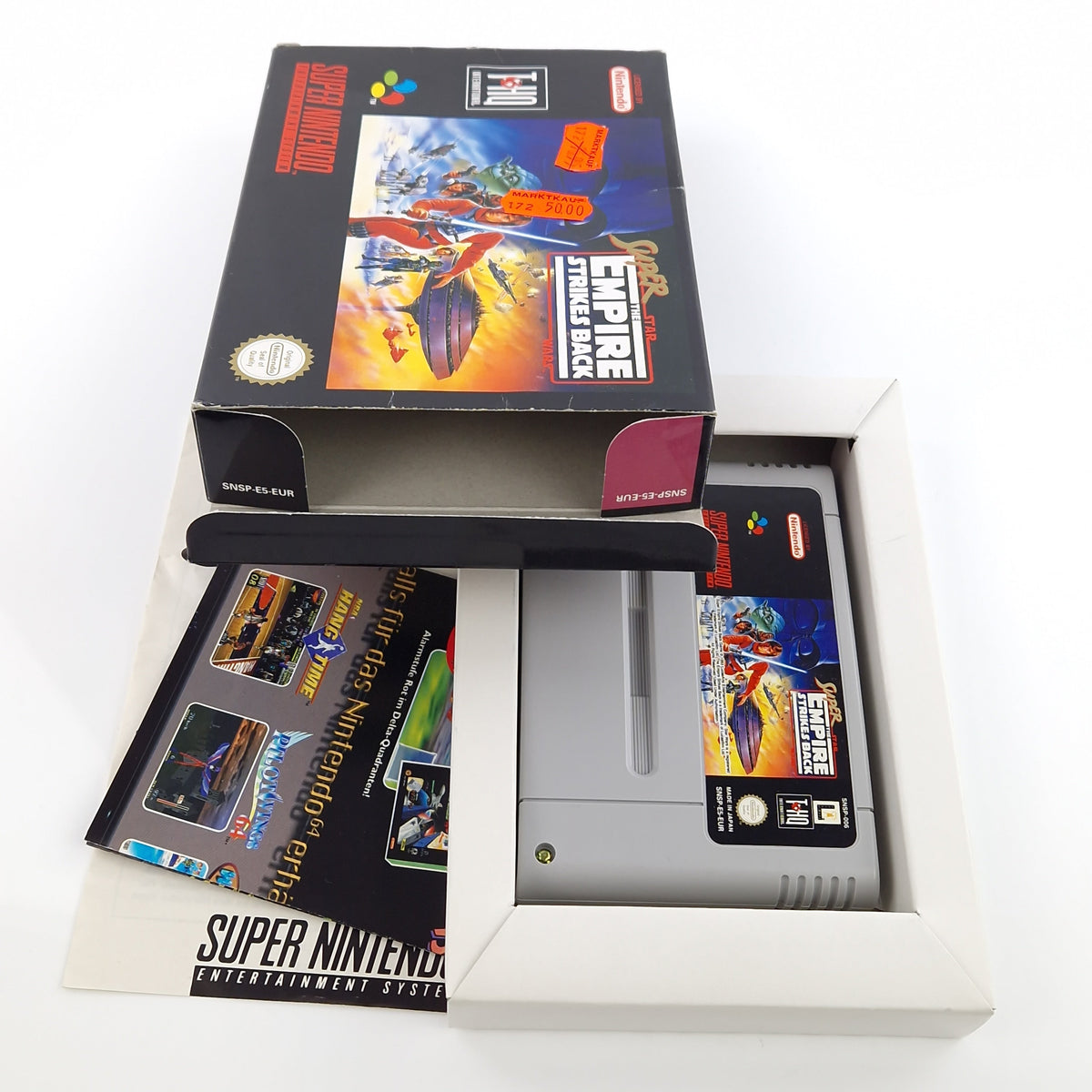 Super Nintendo Spiel – Super Star Wars Empire Strikes Back OVP
