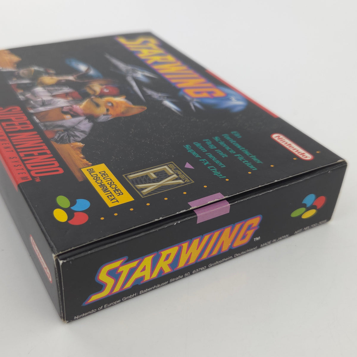 Super Nintendo Spiel Starwing SNES Modul Anleitung OVP