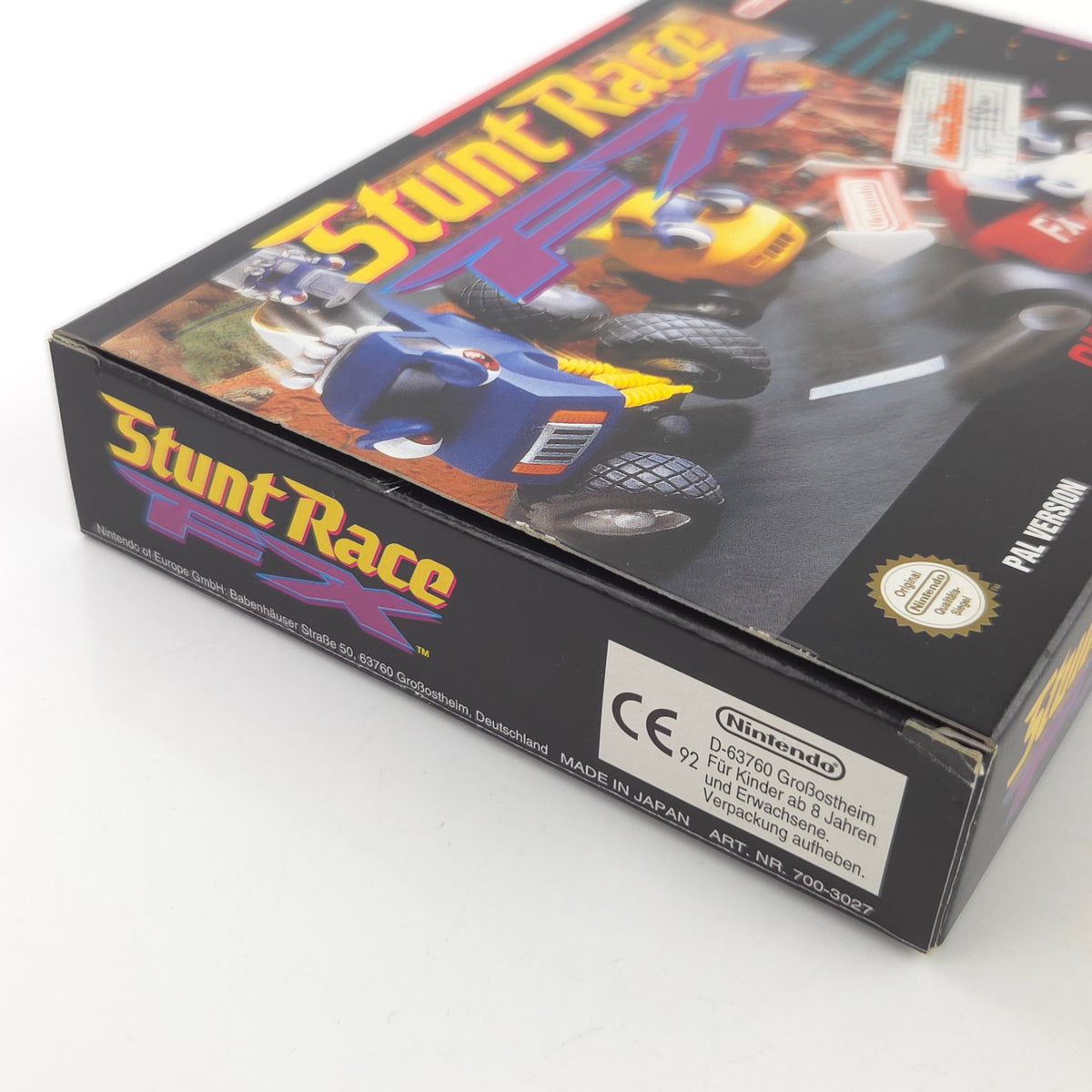 Super Nintendo Spiel Stunt Race FX OVP CIB PAL