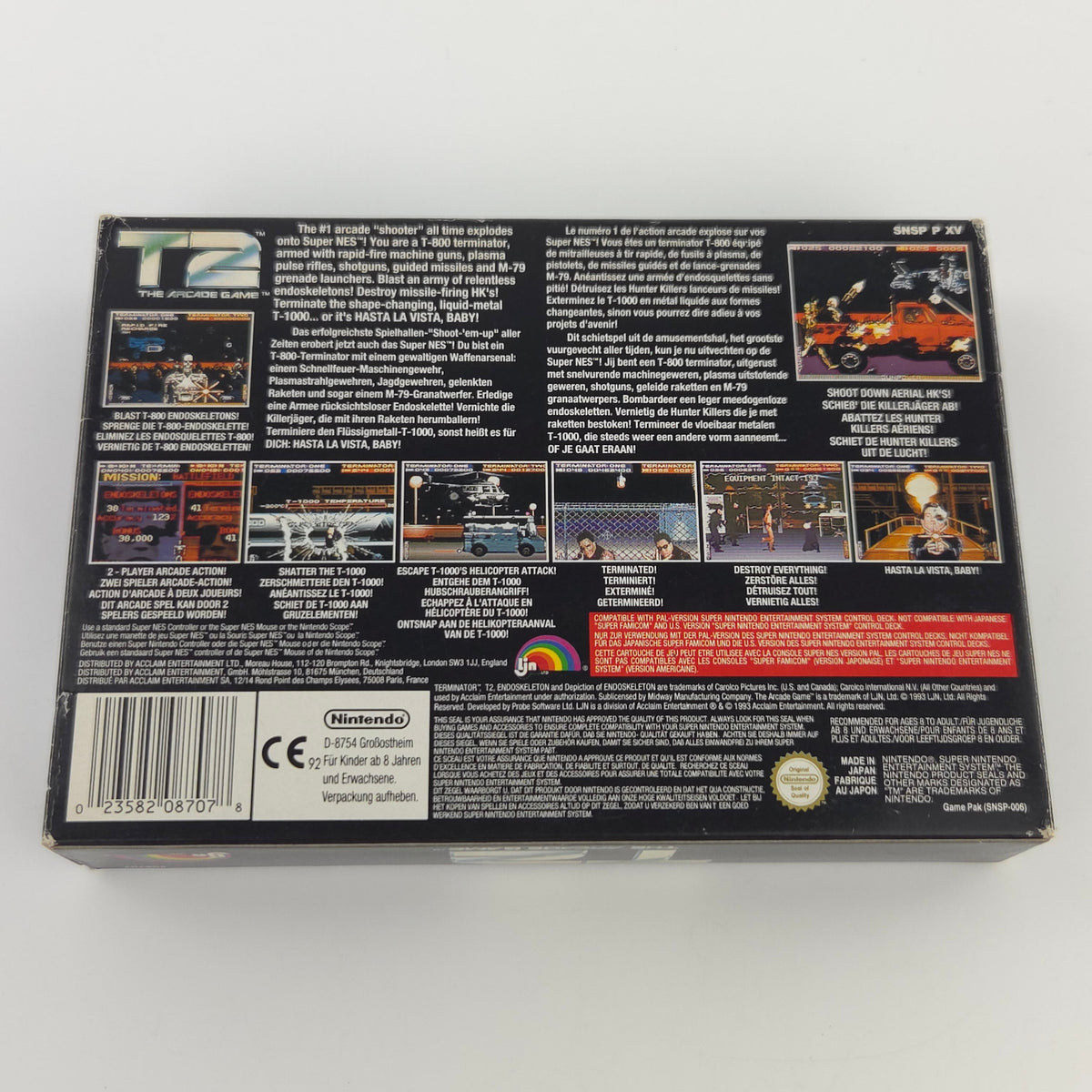 Super Nintendo Spiel T2 The Arcade Game SNES OVP PAL NOE