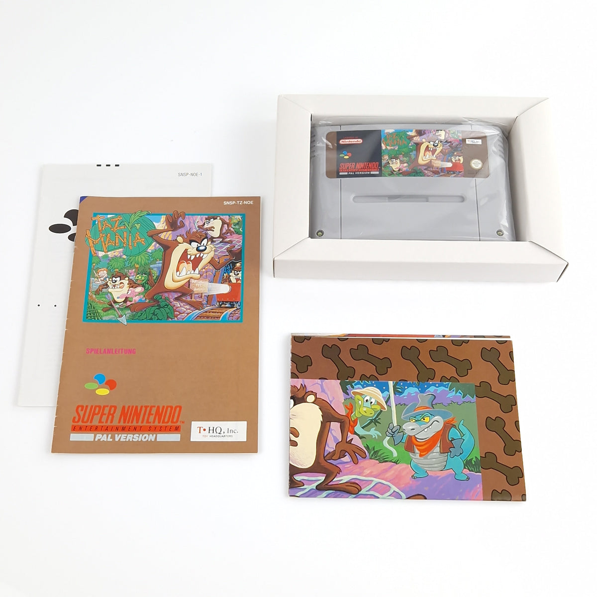 Super Nintendo Spiel – TAZ Mania mit Poster OVP PAL CIB