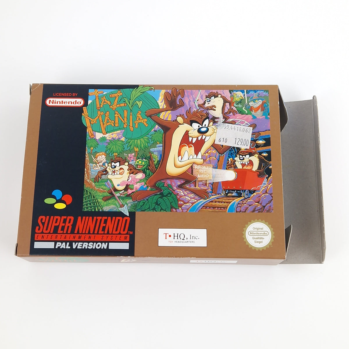 Super Nintendo Spiel – TAZ Mania mit Poster OVP PAL CIB