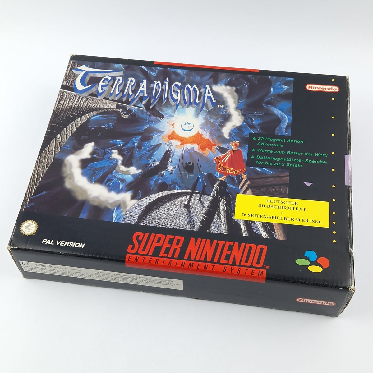 Super Nintendo Spiel – Terranigma Big Box OVP PAL CIB