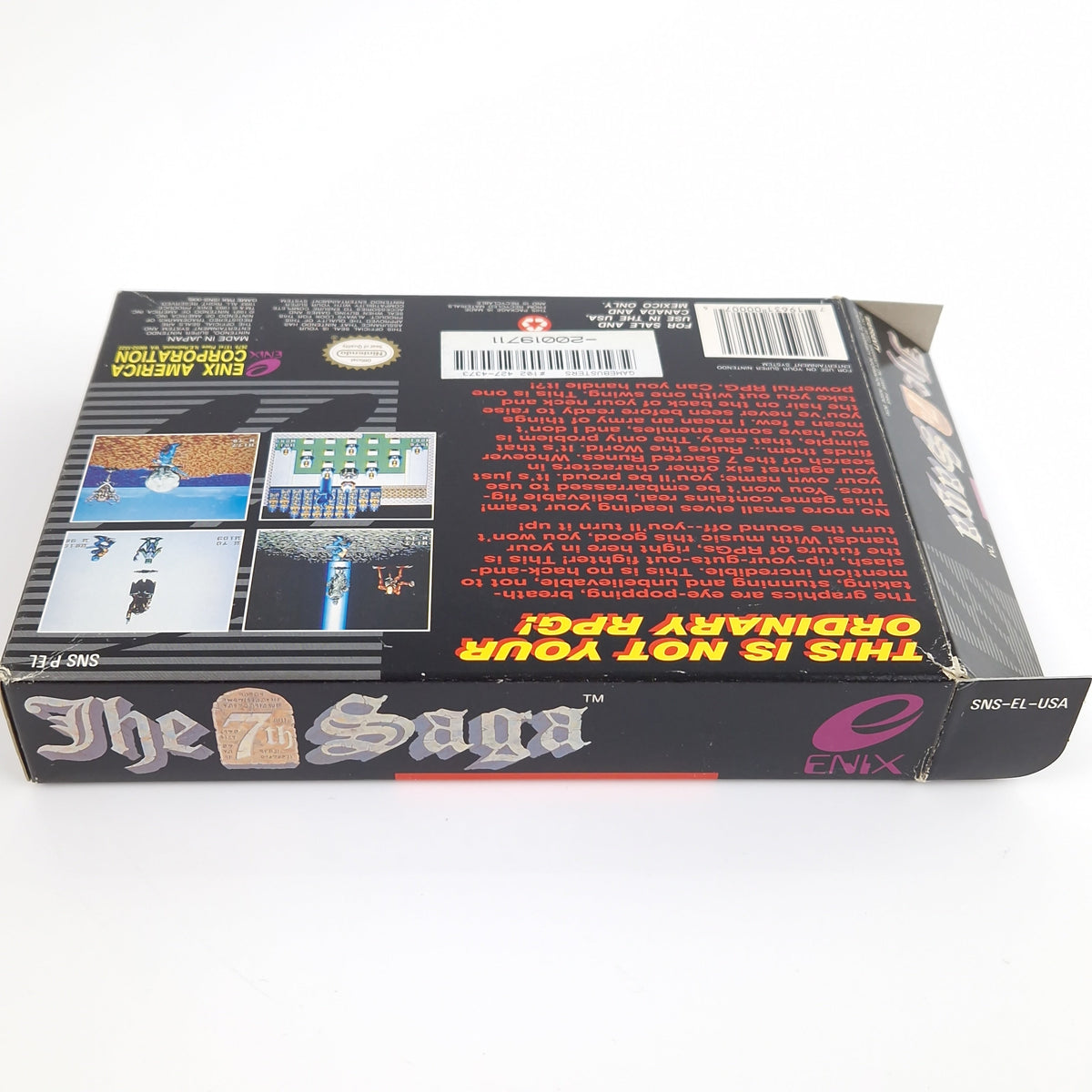 Super Nintendo Spiel – The 7th Saga OVP NTSC USA