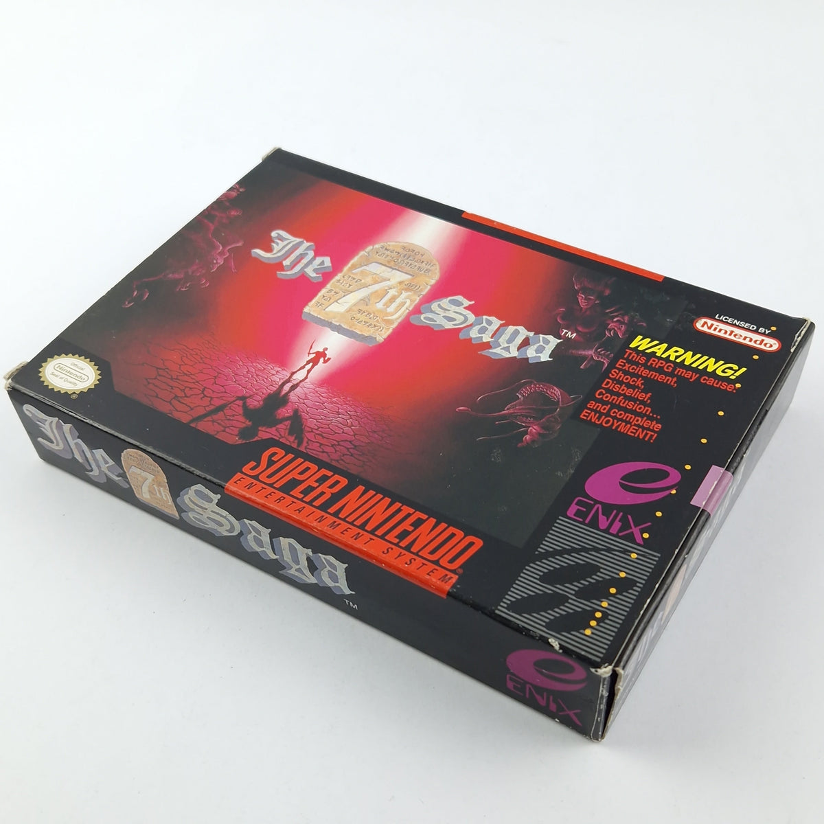 Super Nintendo Spiel – The 7th Saga OVP CIB USA ENIX
