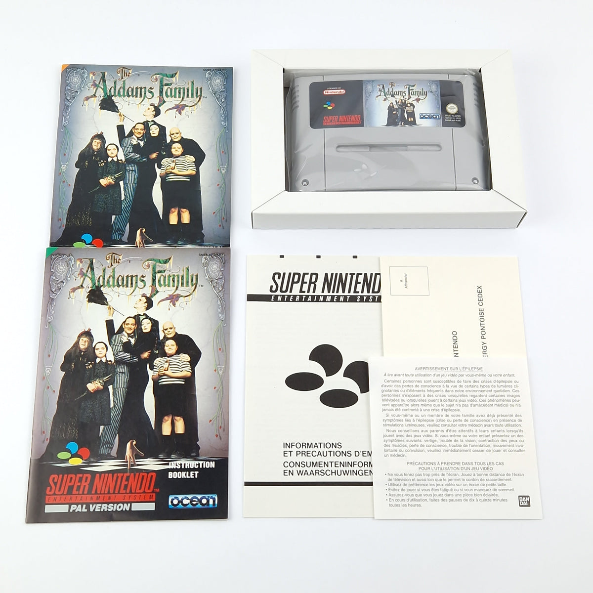 Super Nintendo Spiel – The Addams Family OVP PAL SNES