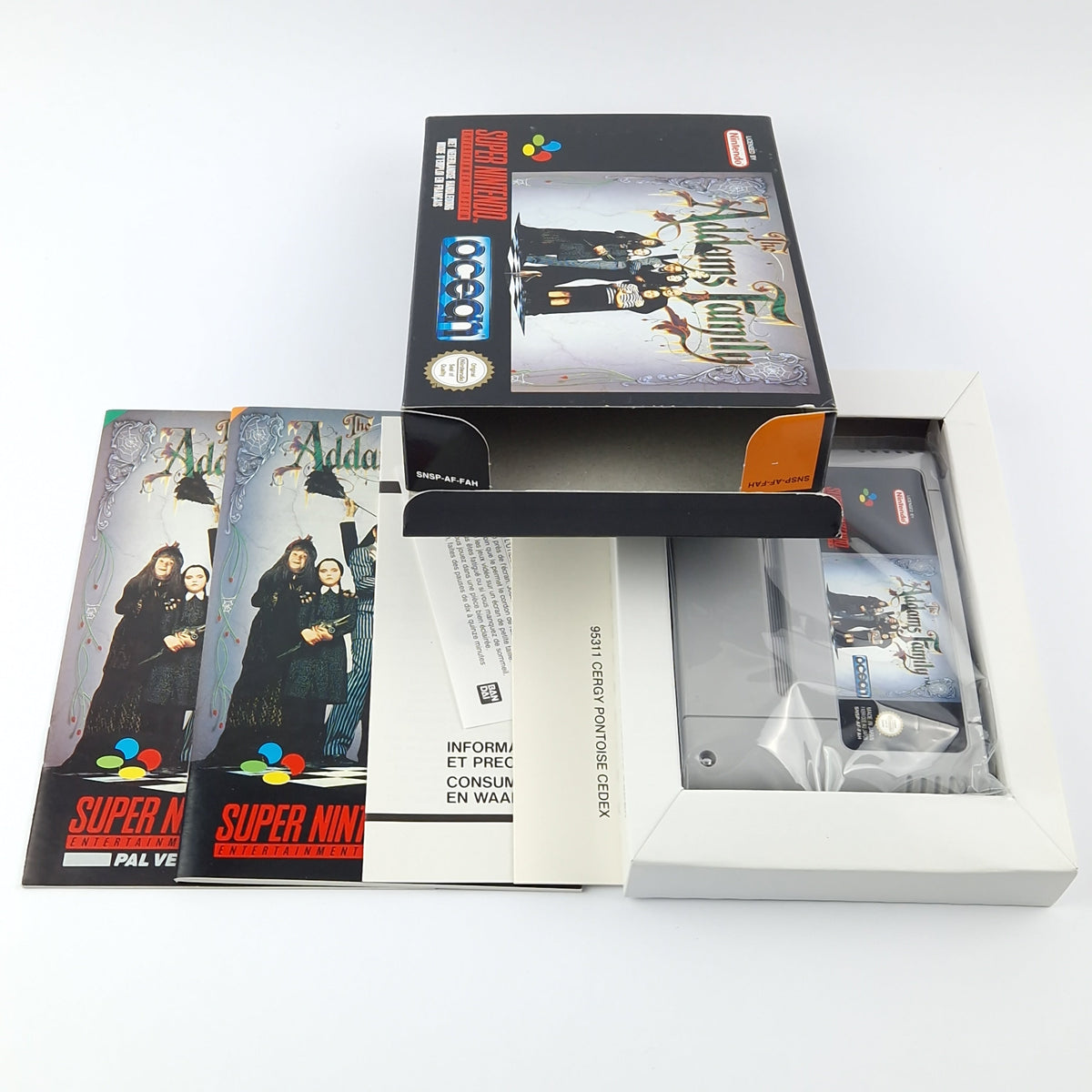 Super Nintendo Spiel – The Addams Family OVP PAL SNES