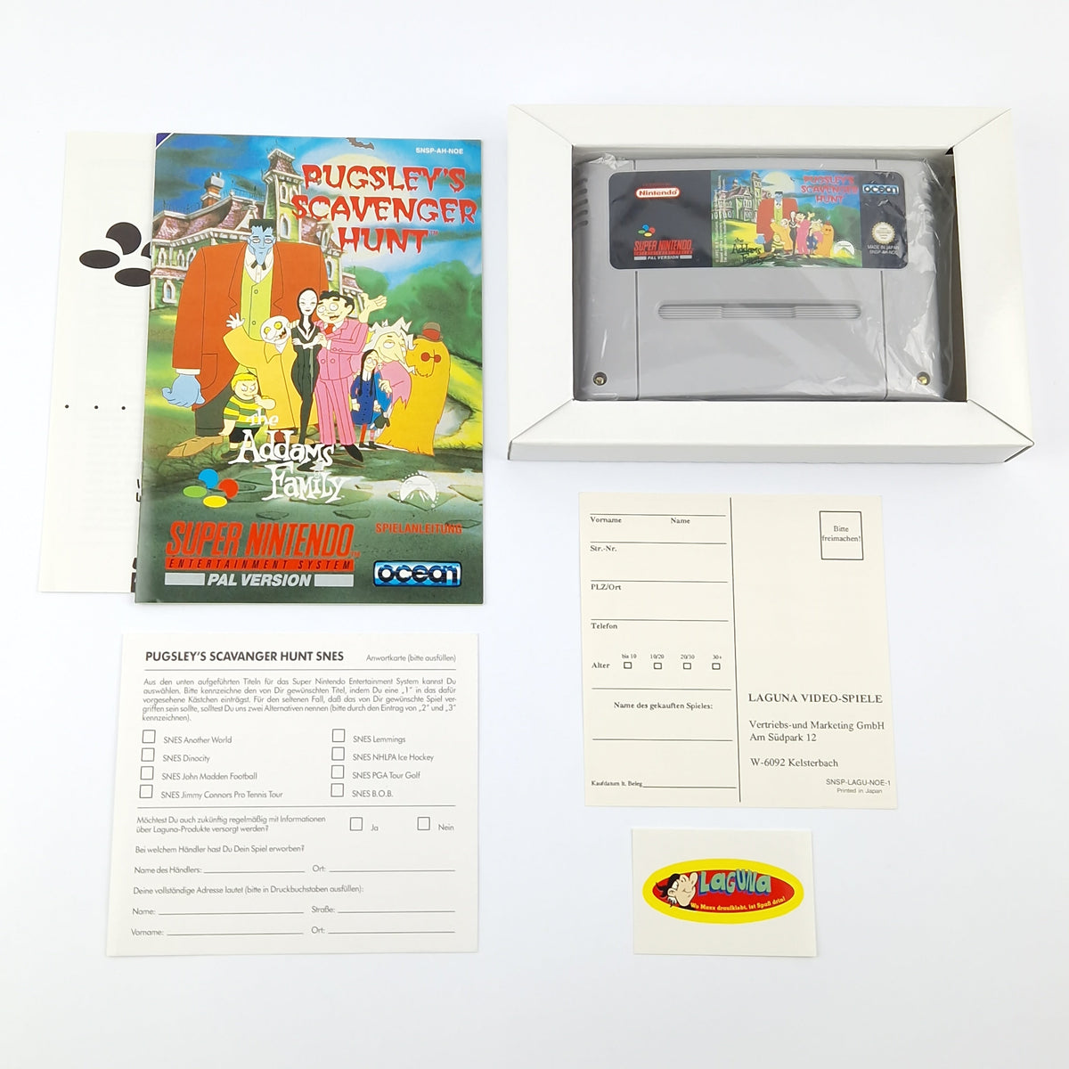 Super Nintendo Spiel – The Addams Family Pugsleys (OVP PAL)