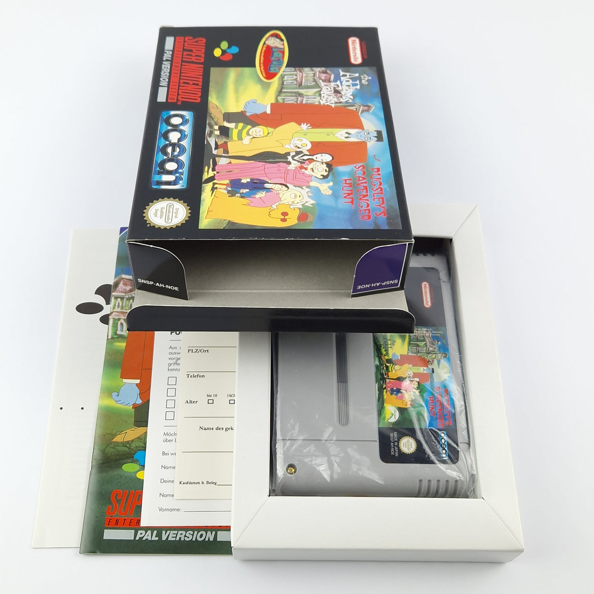 Super Nintendo Spiel – The Addams Family Pugsleys (OVP PAL)