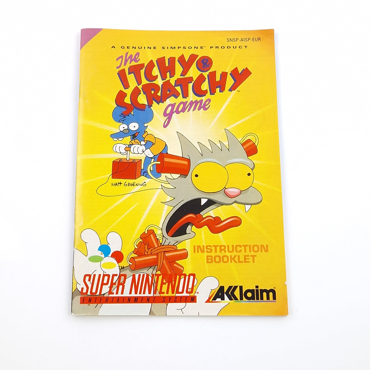 Super Nintendo Spiel – The Itchy & Scratchy Game Modul