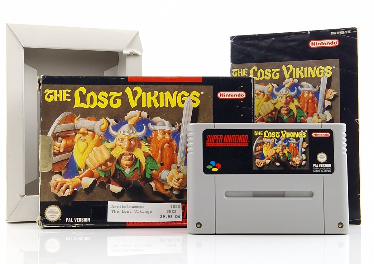 Super Nintendo Spiel – The Lost Vikings SNES OVP PAL