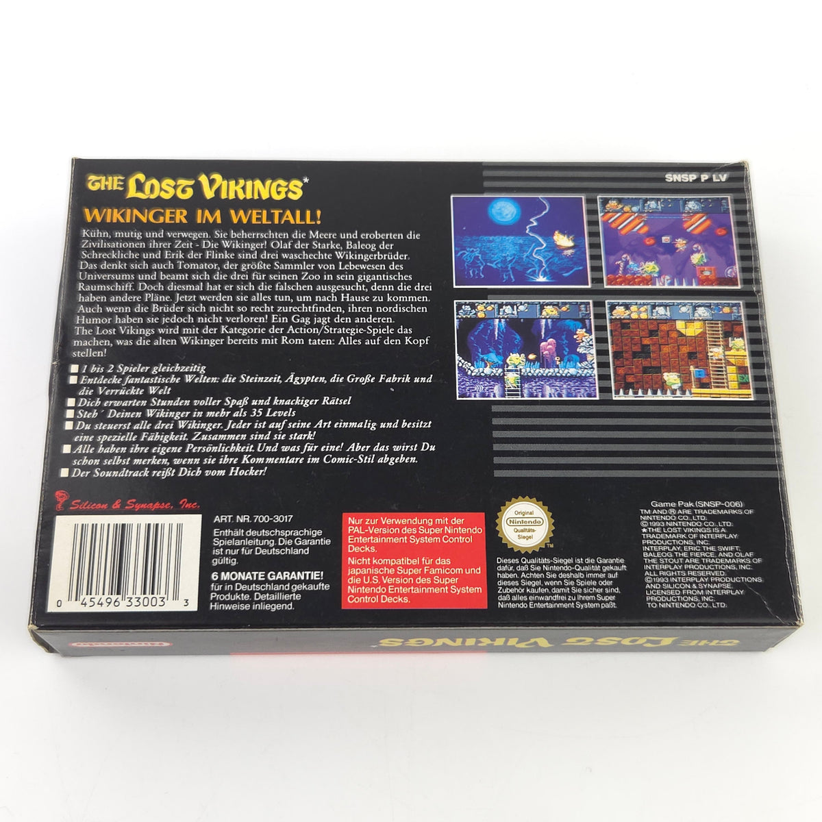 Super Nintendo Spiel The Lost Vikings OVP PAL