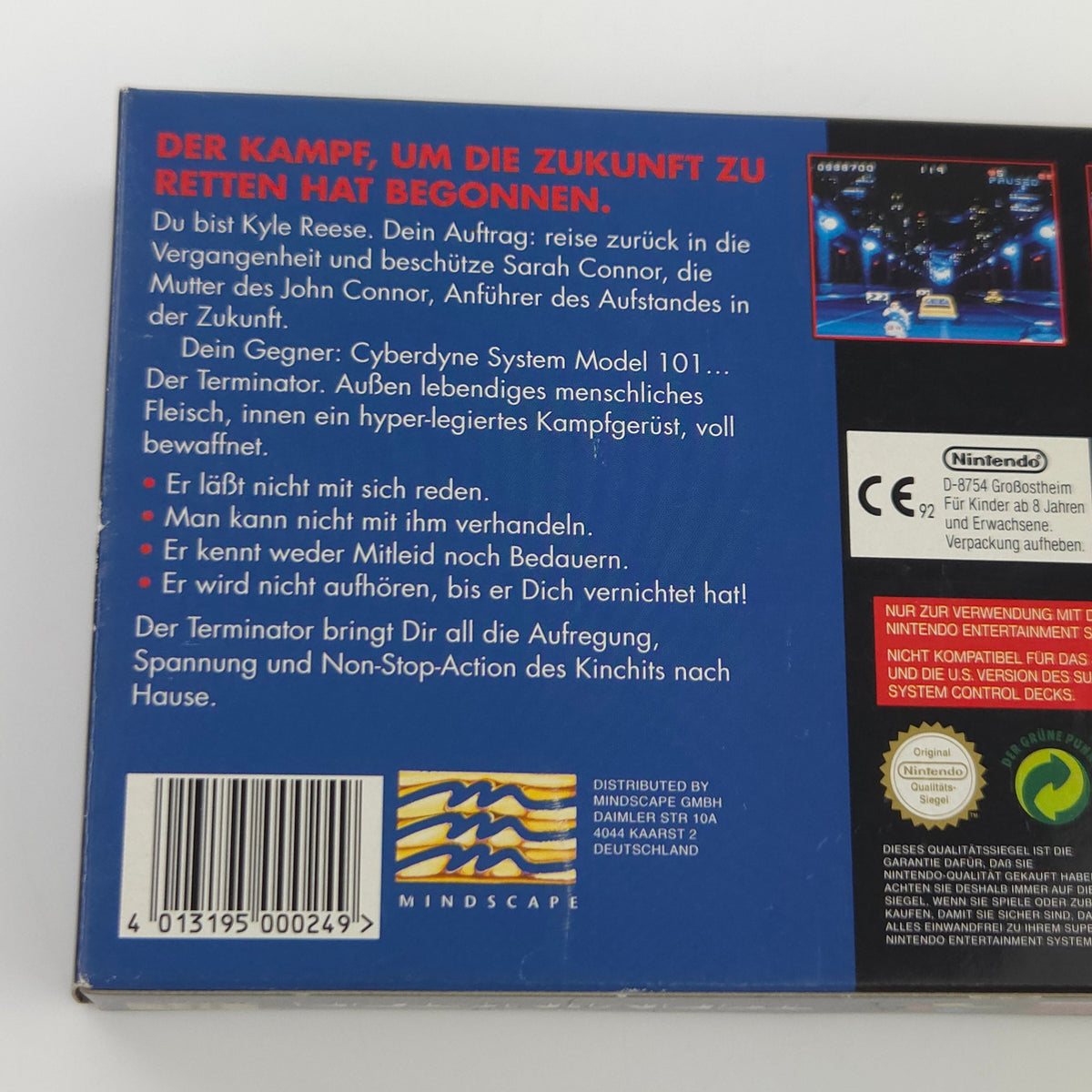 Super Nintendo Spiel The Terminator CIB nahezu neuwertig