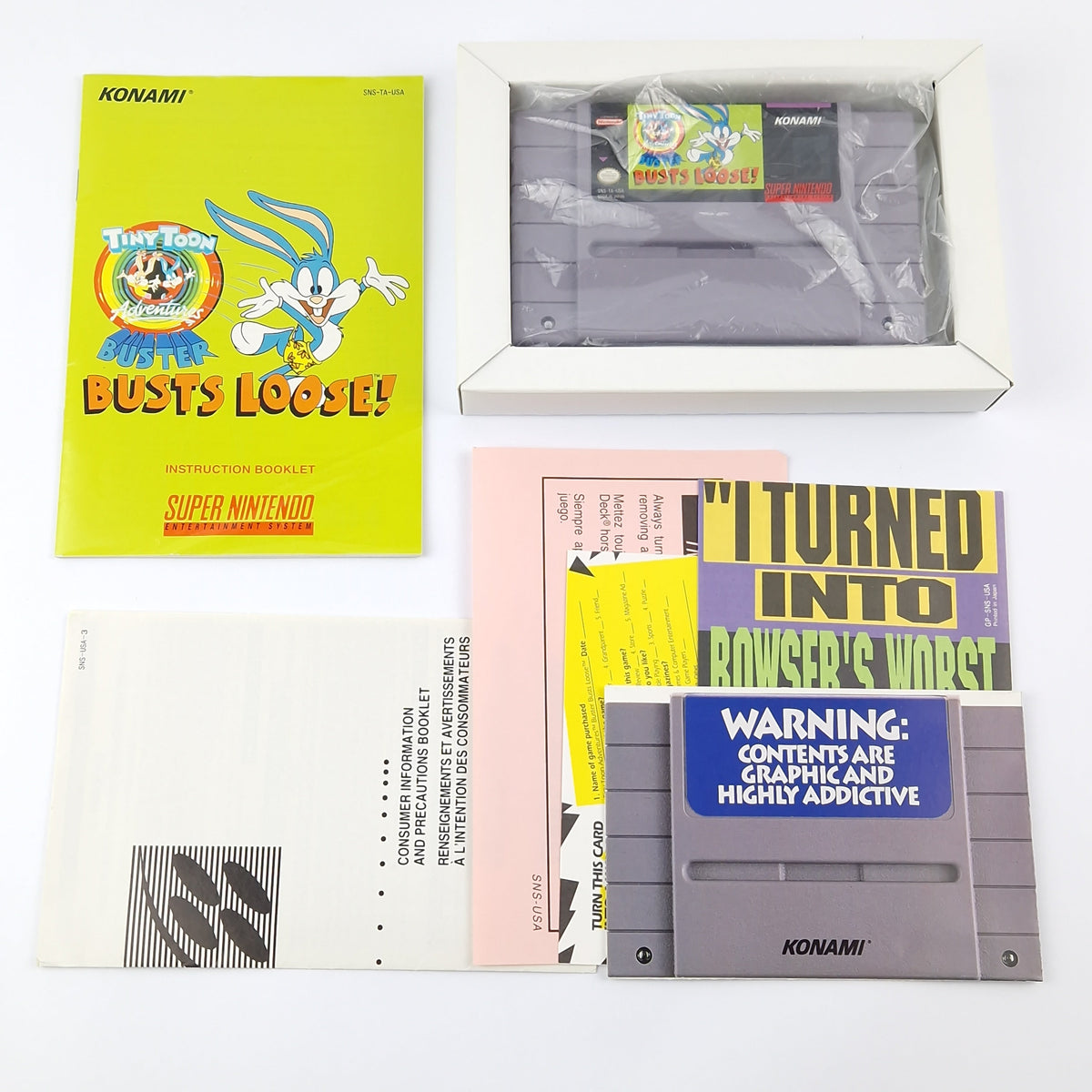 Super Nintendo Spiel – Tiny Toon Adventures Buster Busts Loose OVP