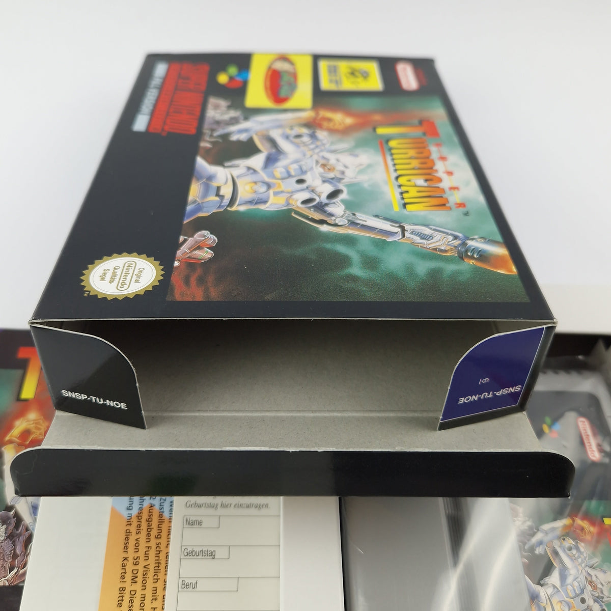 Super Nintendo Spiel – Super Turrican OVP PAL CIB