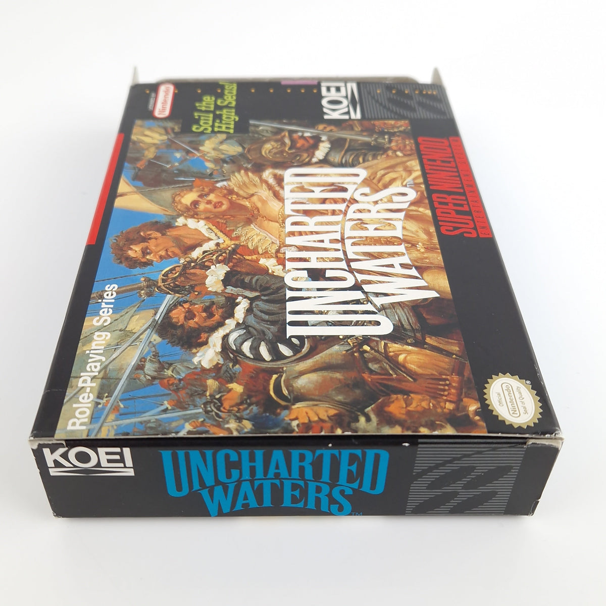 Super Nintendo Spiel – Uncharted Waters OVP NTSC USA