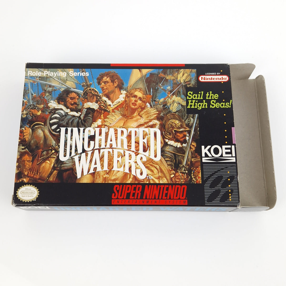 Super Nintendo Spiel – Uncharted Waters OVP NTSC USA