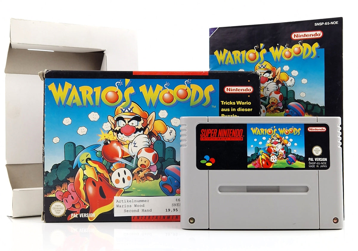 Super Nintendo Spiel – Wario Woods SNES Modul OVP PAL