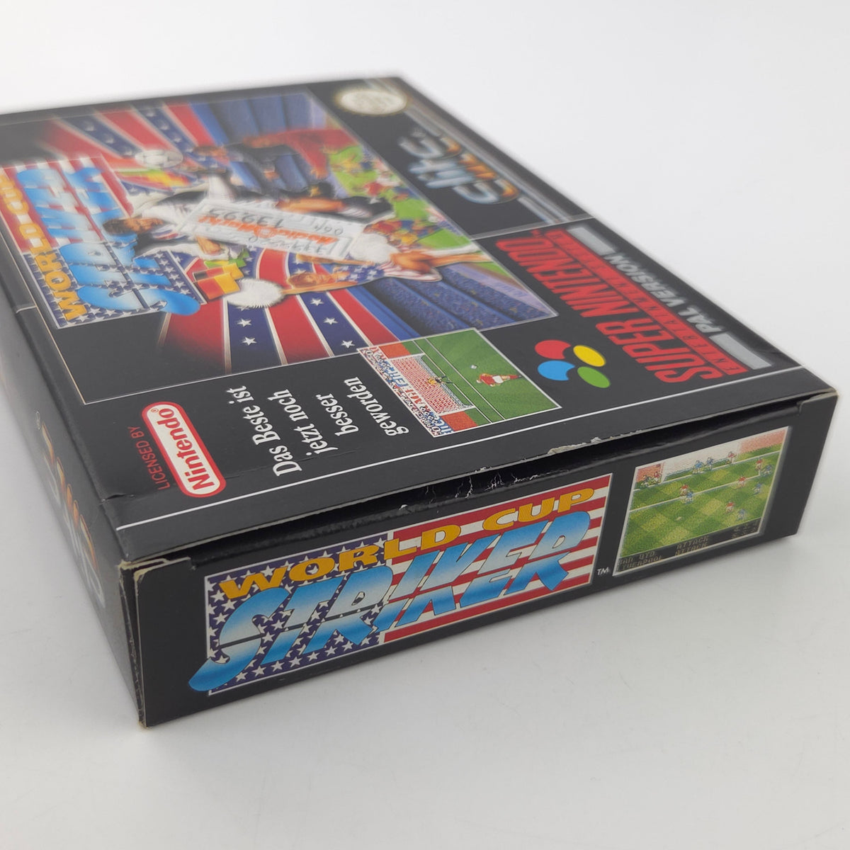 Super Nintendo Spiel World Cup Striker OVP CIB