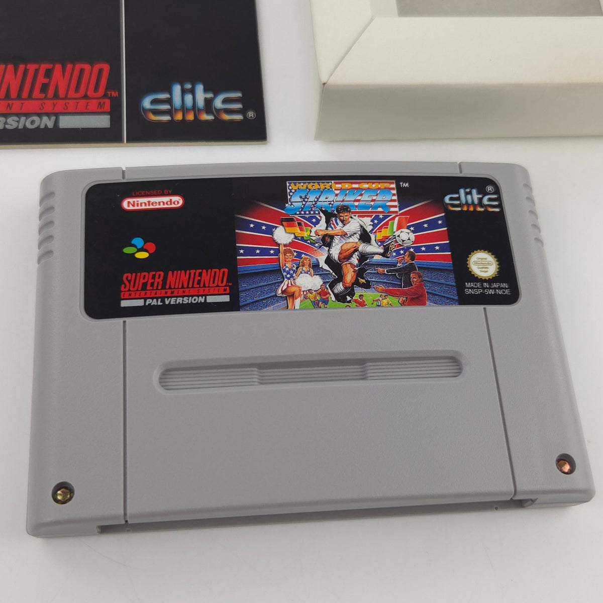 Super Nintendo Spiel World Cup Striker OVP CIB