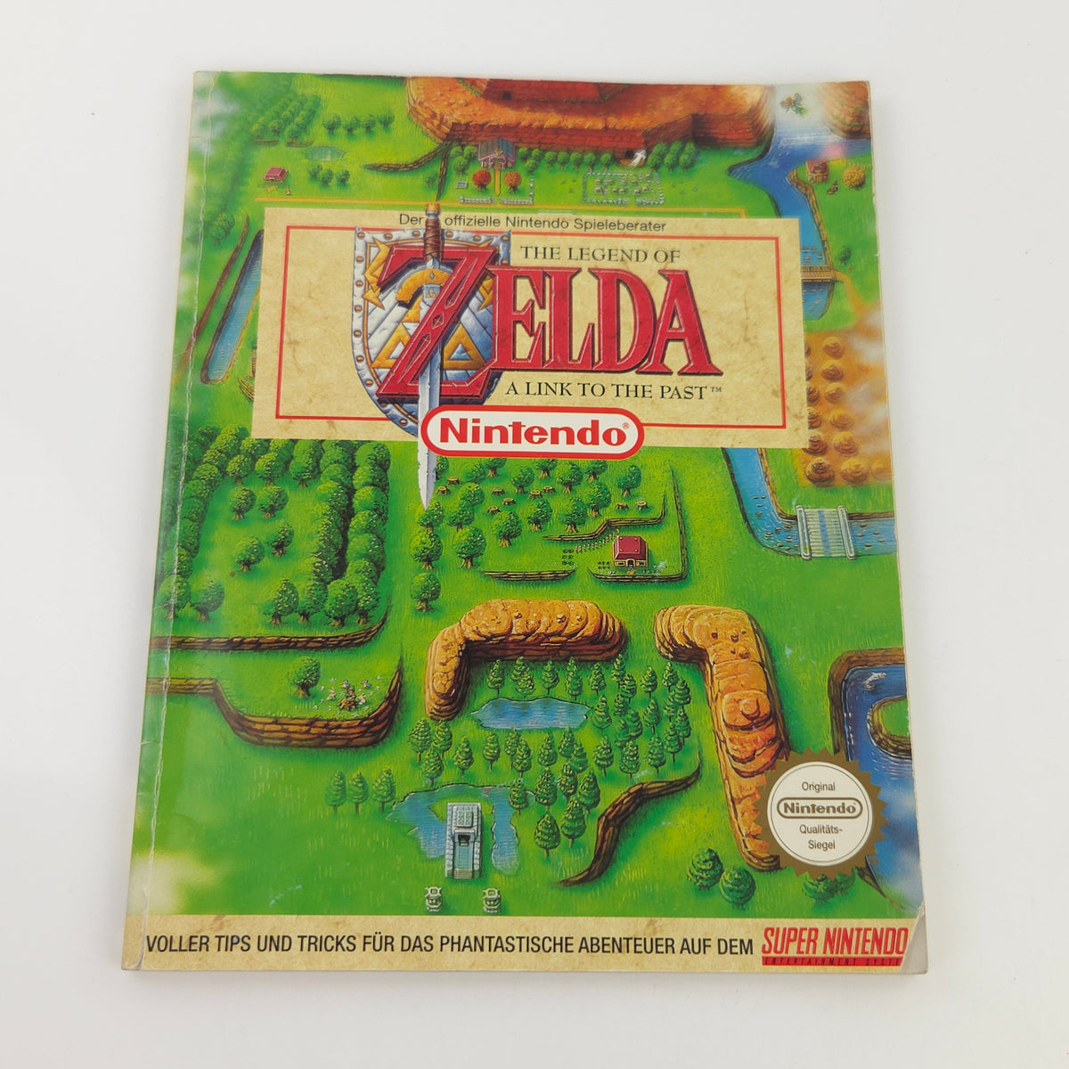 Super Nintendo Spiel Zelda Link Past mit Berater OVP PAL