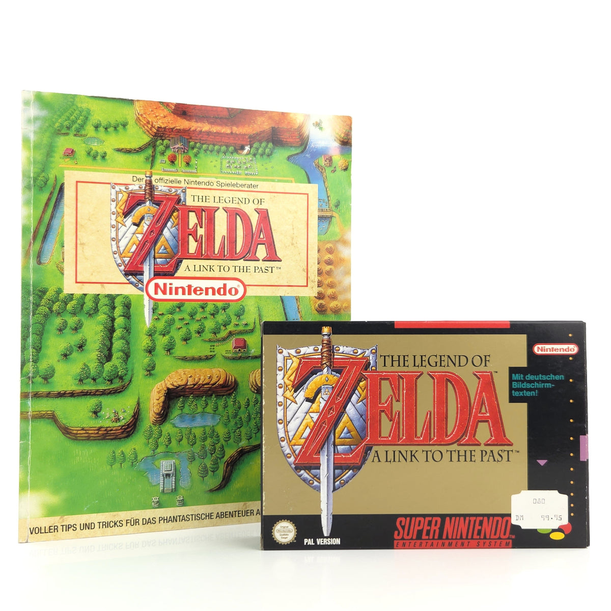 Super Nintendo Spiel Zelda Link Past mit Berater OVP PAL