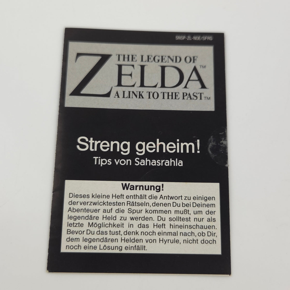 Super Nintendo Spiel Zelda Link Past mit Berater OVP PAL